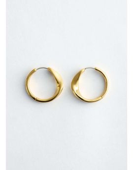 & Other Stories & Other Stories twisted hoop earrings in gold
