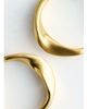 & Other Stories & Other Stories twisted hoop earrings in gold - 2