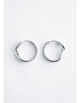 & Other Stories & Other Stories twisted hoop earrings in silver