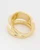& Other Stories & Other Stories twisted sculpt ring in gold tone - 2