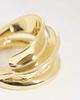 & Other Stories & Other Stories twisted sculpt ring in gold tone - 3
