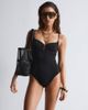 & Other Stories & Other Stories U front swimsuit in black - 1