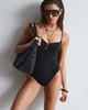 & Other Stories & Other Stories U front swimsuit in black - 4