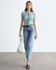 & Other Stories & Other Stories wide fit cropped jeans in mid blue vintage wash - 2