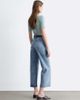 & Other Stories & Other Stories wide fit cropped jeans in mid blue vintage wash - 4