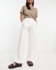 & Other Stories & Other Stories wide leg pants in off white - 4