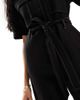 & Other Stories & Other Stories wide leg stretch jumpsuit with tie waist and utility pockets in black - 4