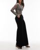 & Other Stories & Other Stories wide leg velvet pants in black - 4