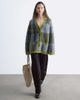 & Other Stories & Other Stories wool & mohair blend patchwork cardigan in green - 2