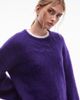 & Other Stories & Other Stories wool and mohair mix drop shoulder sweater in purple - 2