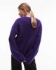 & Other Stories & Other Stories wool and mohair mix drop shoulder sweater in purple - 4