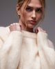 & Other Stories & Other Stories wool and mohair mix sweater with volume sleeves in off white - 2