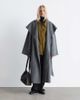& Other Stories & Other Stories wool belted maxi coat with funnel neck in gray - 2