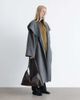 & Other Stories & Other Stories wool belted maxi coat with funnel neck in gray - 4