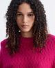 & Other Stories & Other Stories wool blend bouclé sweater with shoulder pads in bright pink - 2