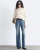 & Other Stories & Other Stories wool blend bouclé sweater with shoulder pads in off white - 2