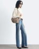 & Other Stories & Other Stories wool blend bouclé sweater with shoulder pads in off white - 4