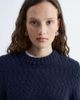 & Other Stories & Other Stories wool blend boucle sweater with shoulder pads in navy - 2