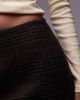 & Other Stories & Other Stories wool blend low rise mini skirt in brown check - part of a set - 3