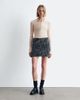 & Other Stories & Other Stories wool blend tweed mini skirt in blue black tone - 2
