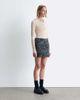 & Other Stories & Other Stories wool blend tweed mini skirt in blue black tone - 3