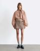 & Other Stories & Other Stories wool mini skirt in brown herringbone plaid - 2
