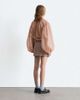 & Other Stories & Other Stories wool mini skirt in brown herringbone plaid - 4