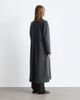 & Other Stories & Other Stories wool mix maxi coat with button detail in gray-Navy - 4