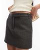 & Other Stories & Other Stories wool rich herringbone mini skirt in dark gray - 2