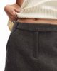 & Other Stories & Other Stories wool rich herringbone mini skirt in dark gray - 4