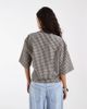 & Other Stories & Other Stories wrap top in blue and brown plaid - 4