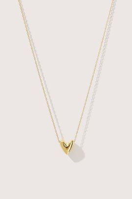 Otiumberg Otiumberg 14kt Gold Vermeil Roscida Heart Necklace