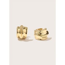 Otiumberg Otiumberg 14kt Gold Wave Twist Small Hoops