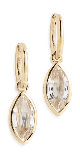Otiumberg Otiumberg Marquise Quartz Drop Earrings Gold One