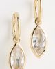 Otiumberg Otiumberg Marquise Quartz Drop Earrings Gold One - 2