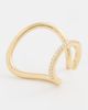 Otiumberg Otiumberg Pave Sonder Ear Cuff Gold One - 4