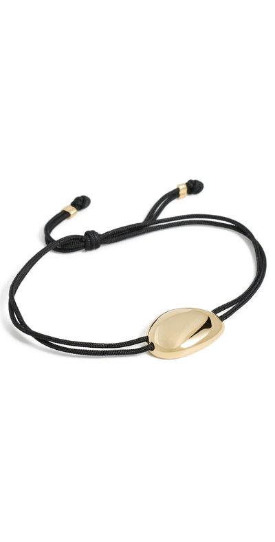 Otiumberg Otiumberg Pebble Cord Bracelet Gold One