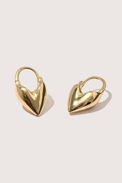 Otiumberg Otiumberg Roscida Heart Hoop Earrings