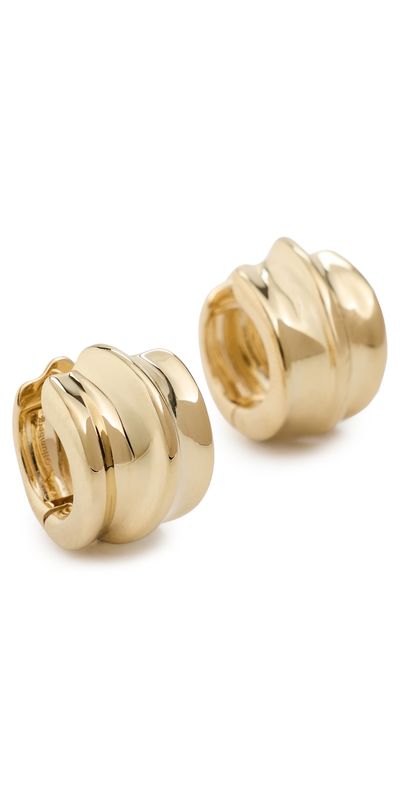 Otiumberg Otiumberg Small Wave Hoop Earrings Gold One