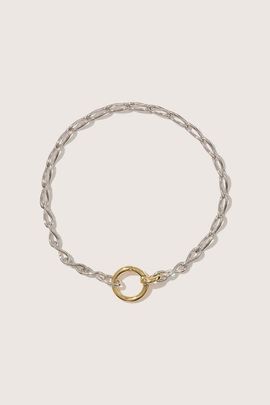 Otiumberg Otiumberg Sterling Silver and 14kt Gold Vermeil Eternal Link up Bracelet 
