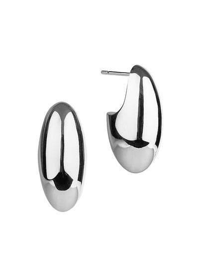 Otiumberg Women's Pebble Sterling Silver Drop Earrings