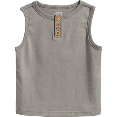OTTER AVENUE OTTER AVENUE Kids' Henley Cotton Muscle Tank