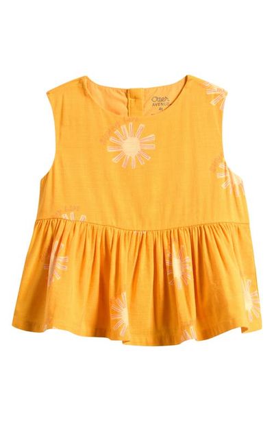 OTTER AVENUE OTTER AVENUE Sun Print Peplum Top