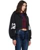 Ottolinger Ottolinger Black Cropped Zip Hoodie - 2