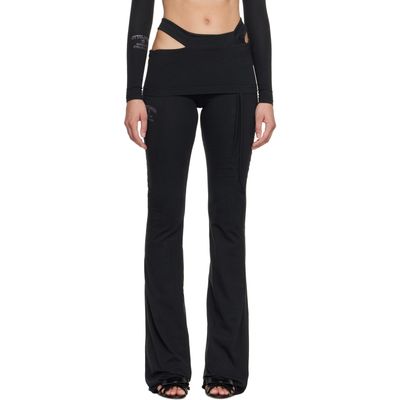 Ottolinger Ottolinger Black Drop-Fold Otto Leggings