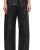 Ottolinger Ottolinger Black Glazed Baggy Jeans - 1