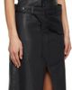 Ottolinger Ottolinger Black Glazed Denim Belted Midi Dress - 2