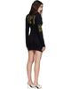 Ottolinger Ottolinger Black Jacquard Team Minidress - 3