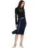 Ottolinger Ottolinger Black Knit Strappy Longsleeve T-shirt - 4