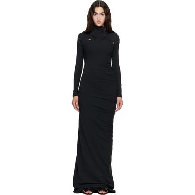 Ottolinger Ottolinger Black Lounge Gown Maxi Dress